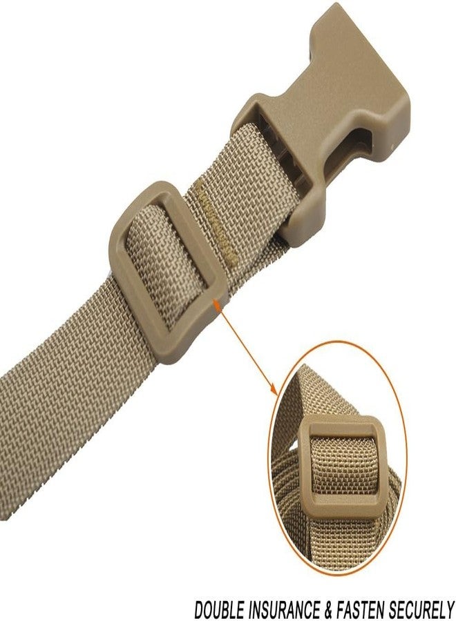 XTACER 1 Inch Backpack Accessory Strap Luggage Straps Cover Strap Sleeping Bag Strap with Buckle (TAN - Buckle Straps) - Image 2